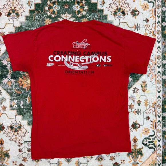 Georgia Bulldogs T-Shirt Red Medium NCAA College Football Tee - Picture 1 of 6